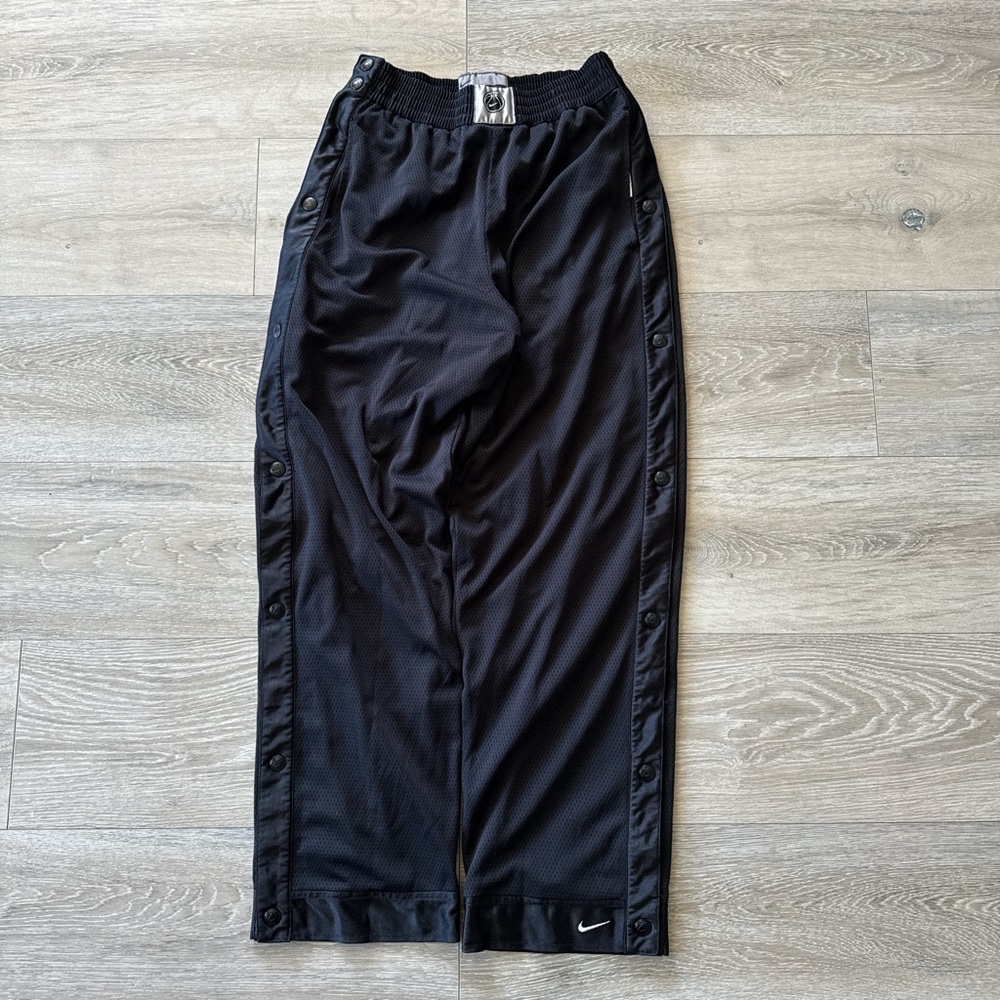 Vintage Nike Tearaway Basketball Reversible Pants Mens L Black Track Snap